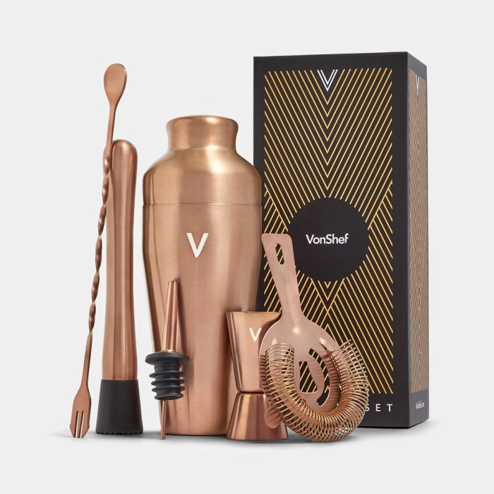 VonShef 6 delni set za koktajle Parisian Rose Gold VonShef 6 delni set za koktajle Parisian Rose Gold