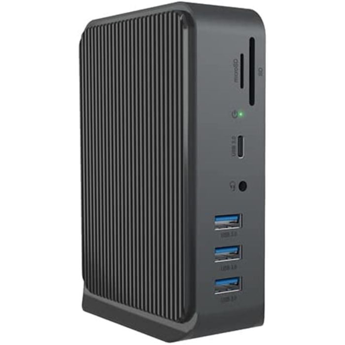 Icybox IB-DK2261AC Docking USB-C in USB-A priklopna postaja z dvema video izhodoma Icybox IB-DK2261AC Docking USB-C in USB-A priklopna postaja z dvema video izhodoma