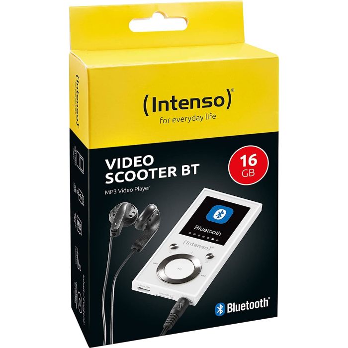 Intenso MP3 predvajalnik Video Scooter BT 16GB - bel Intenso MP3 predvajalnik Video Scooter BT 16GB - bel