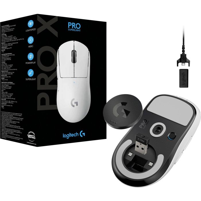 Logitech Miška G PRO X SUPERLIGHT Wireless, bela Logitech Miška G PRO X SUPERLIGHT Wireless, bela