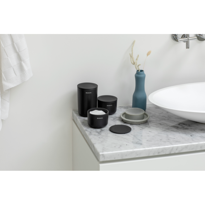 Brabantia set 3 lončkov za kopalnico siv Brabantia set 3 lončkov za kopalnico siv