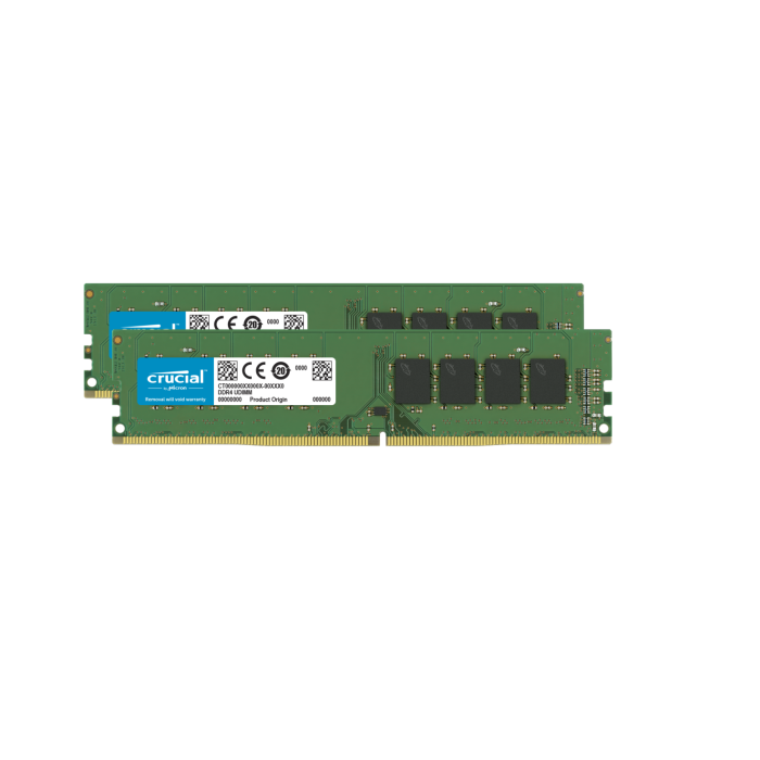 Crucial 32GB Kit (2 x 16GB) DDR4-3200 UDIMM PC4-25600 CL22, 1.2V Crucial 32GB Kit (2 x 16GB) DDR4-3200 UDIMM PC4-25600 CL22, 1.2V