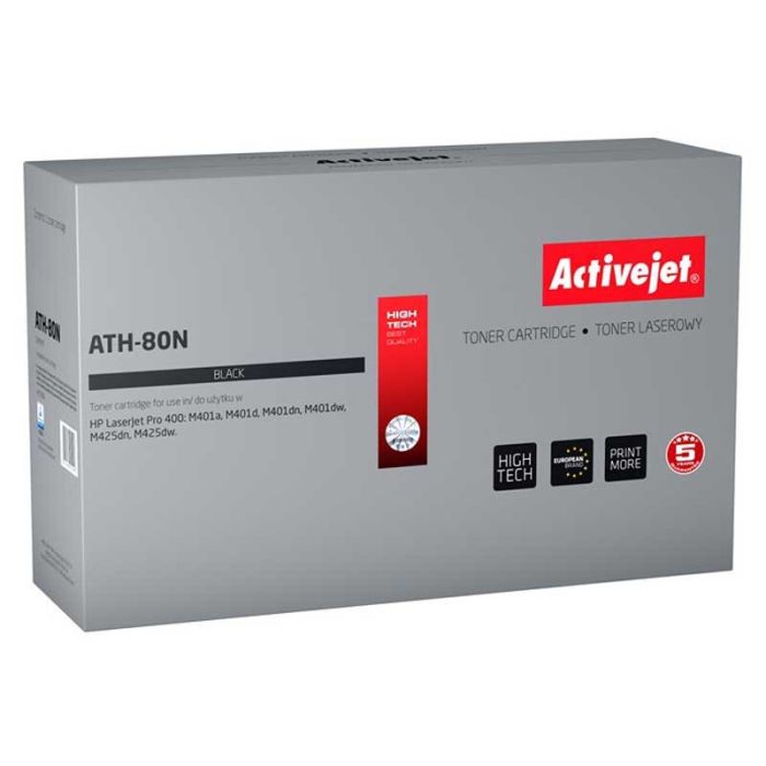 ActiveJet črn toner CF280A 80A 3500 strani ActiveJet črn toner CF280A 80A 3500 strani