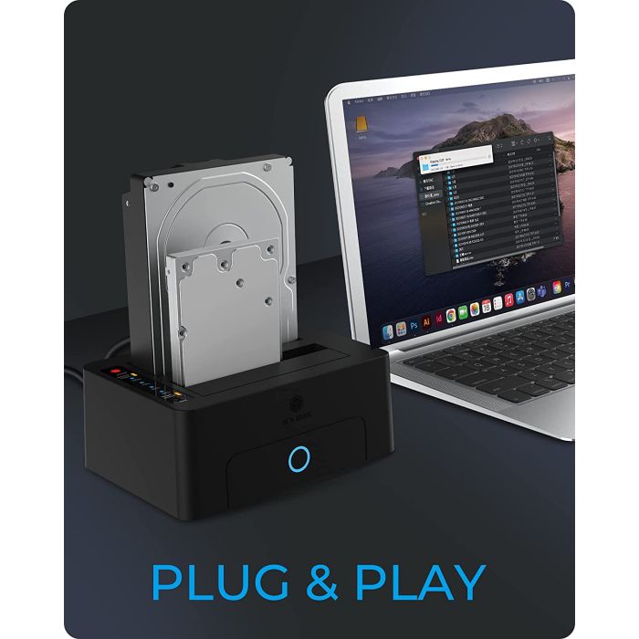 Icybox IB-1232CL-U3 docking & clone postaja za 2,5 in 3 Icybox IB-1232CL-U3 docking & clone postaja za 2,5 in 3