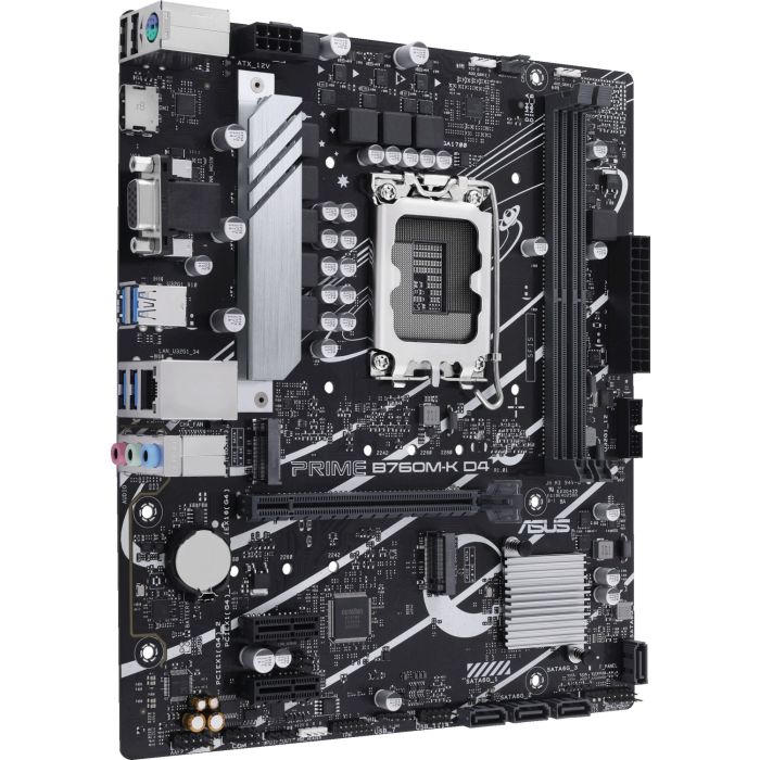 ASUS PRIME B760M-K D4, DDR4, SATA3, USB3.2Gen1, HDMI, PCIe 4.0, LGA1700 mATX ASUS PRIME B760M-K D4, DDR4, SATA3, USB3.2Gen1, HDMI, PCIe 4.0, LGA1700 mATX