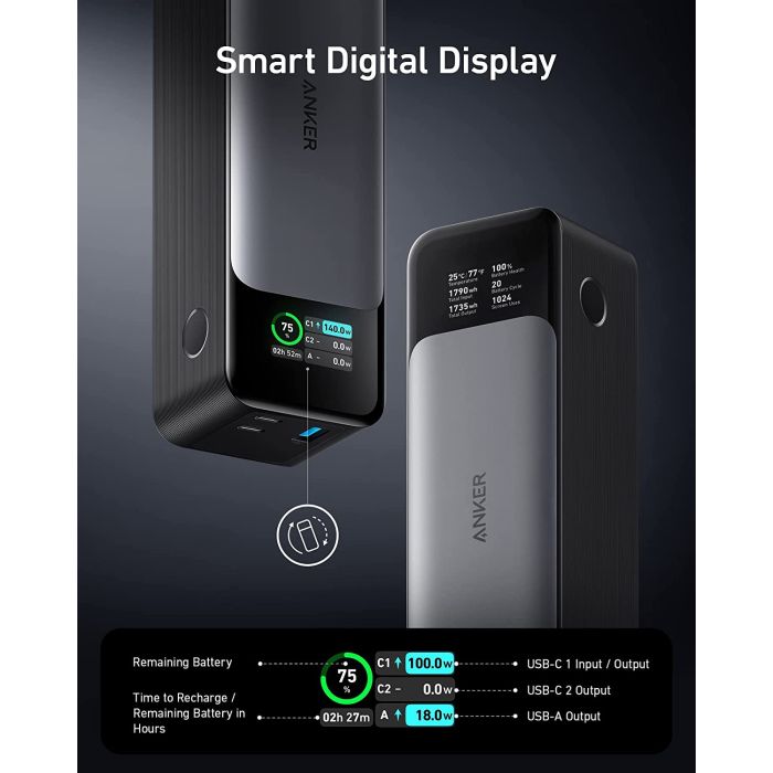 Anker prenosna baterija PowerCore 737 140W Anker prenosna baterija PowerCore 737 140W