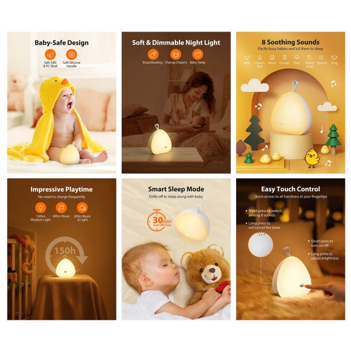 VAVA otroška nočna lučka Little Chick rumena VAVA otroška nočna lučka Little Chick rumena