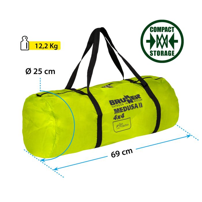 BRUNNER paviljon Medusa II 0102030N.C70 400x400 cm zelen BRUNNER paviljon Medusa II 0102030N.C70 400x400 cm zelen