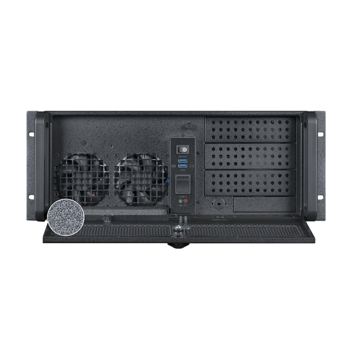 Chieftec 4U rack ohišje za strežnik UNC-410S-B-U3-OP Chieftec 4U rack ohišje za strežnik UNC-410S-B-U3-OP