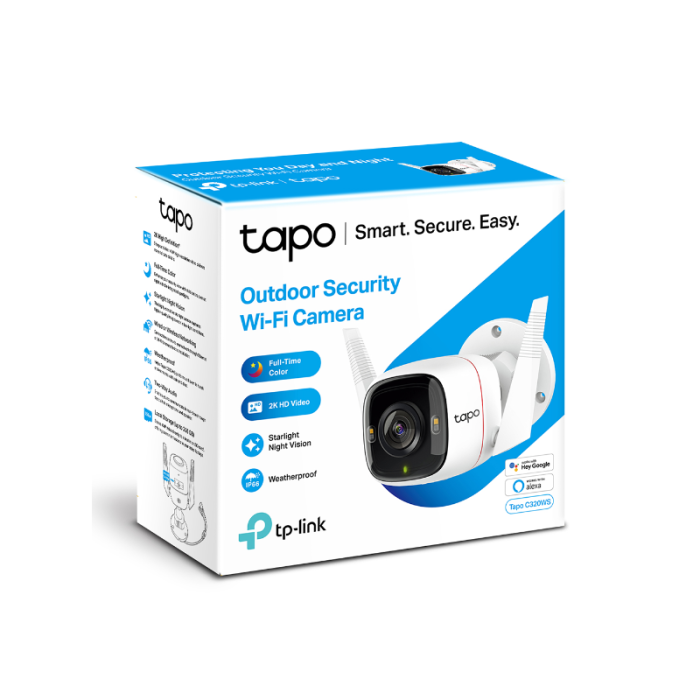 TP-LINK Tapo C320WS 2K QHD zunanja Wi-Fi varnostna kamera TP-LINK Tapo C320WS 2K QHD zunanja Wi-Fi varnostna kamera