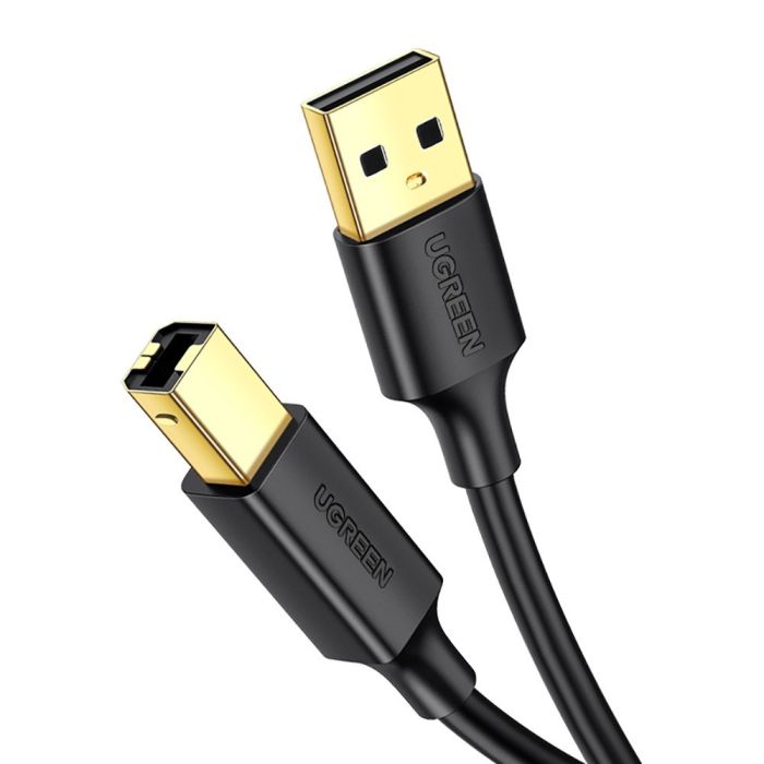 Ugreen tiskalniški kabel USB-B (moški) - USB 2.0 (moški) 480mbps 2M črn Ugreen tiskalniški kabel USB-B (moški) - USB 2.0 (moški) 480mbps 2M črn