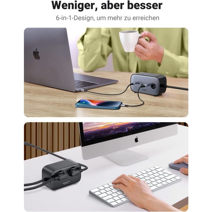 Ugreen DigiNest Pro 100W USB-C GaN polnilnik Ugreen DigiNest Pro 100W USB-C GaN polnilnik