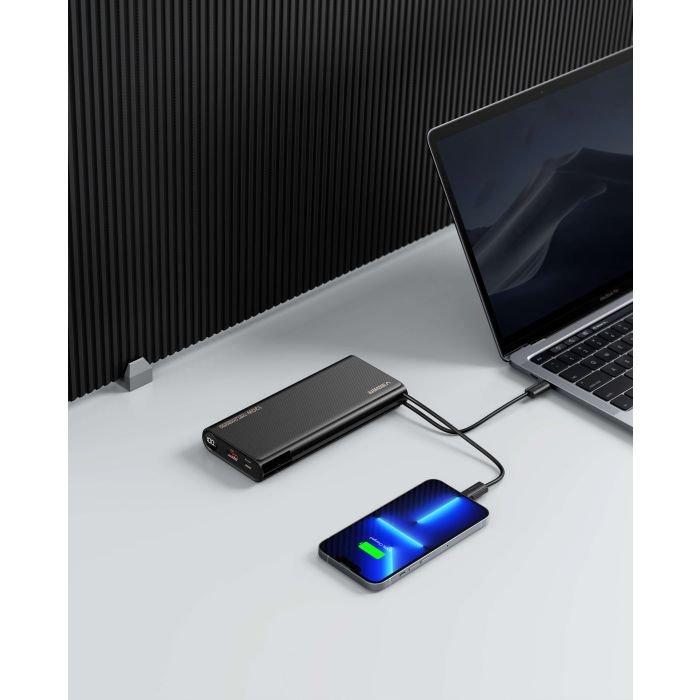 VEGER prenosna baterija TC130 25000 mAh, črna VEGER prenosna baterija TC130 25000 mAh, črna