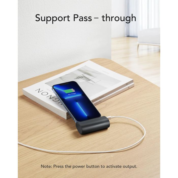 VEGER prenosna baterija PlugON Lightning 5000 mAh, črna VEGER prenosna baterija PlugON Lightning 5000 mAh, črna