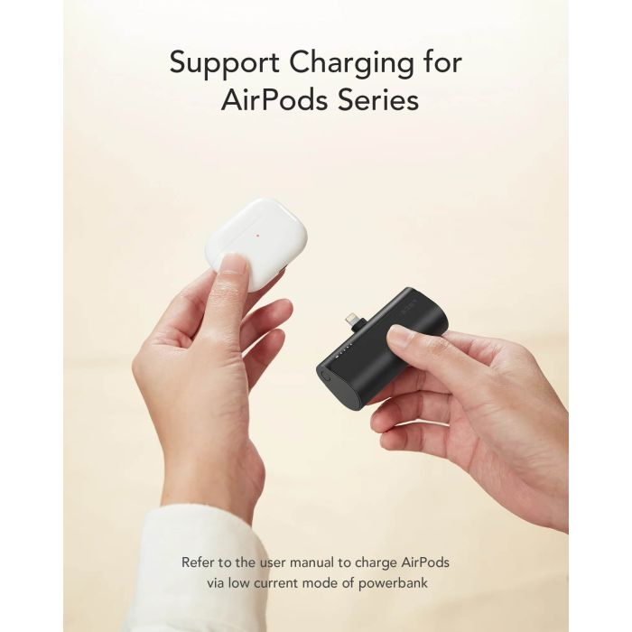 VEGER prenosna baterija PlugON Lightning 5000 mAh, črna VEGER prenosna baterija PlugON Lightning 5000 mAh, črna