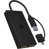 Icybox IB-SPL1029AC USB-C/A na dvojni HDMI razdelilnik (2k@60Hz/4k@30Hz) Icybox IB-SPL1029AC USB-C/A na dvojni HDMI razdelilnik (2k@60Hz/4k@30Hz)