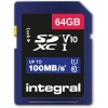 Integral 64GB SD Card High Speed Memory SDXC Up To 100MB/S V10 UHS U1 Integral 64GB SD Card High Speed Memory SDXC Up To 100MB/S V10 UHS U1
