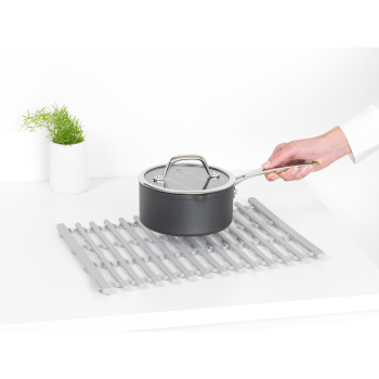 Brabantia silikonska podloga za umivalnik, svetlo siva