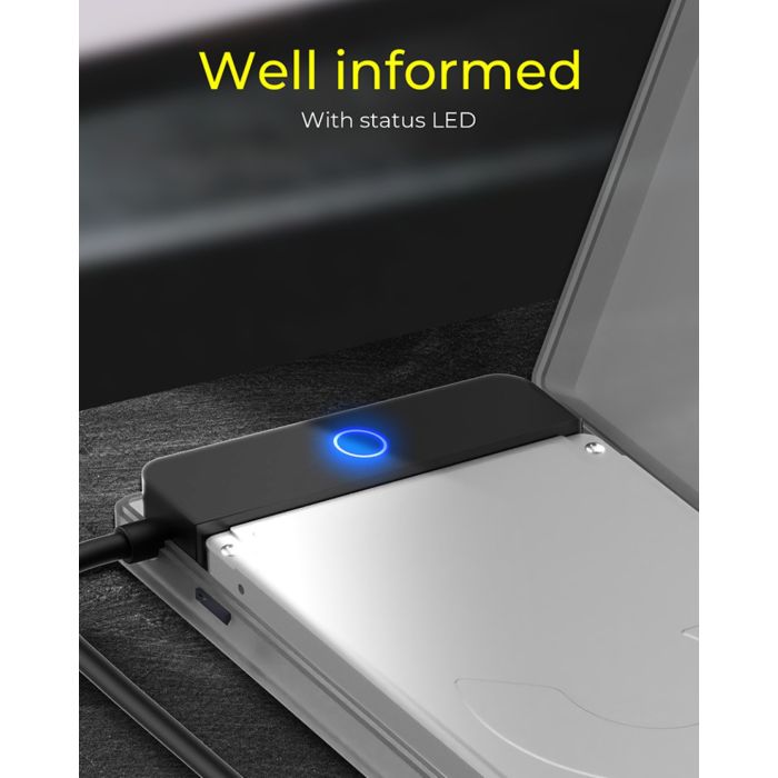 Icybox IB-AC603B-U3 USB 3.2 ohišje/adapter za HDD/SSD 2,5 SATA disk Icybox IB-AC603B-U3 USB 3.2 ohišje/adapter za HDD/SSD 2,5 SATA disk