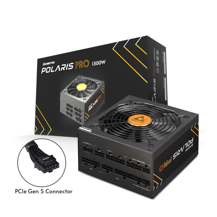 Chieftec Polaris Pro Series 1300W ATX Platinum modularni napajalnik PCIe GEN5 Chieftec Polaris Pro Series 1300W ATX Platinum modularni napajalnik PCIe GEN5
