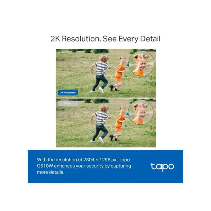 TP-LINK Tapo C510W 2k (2304×1296px) 360° Pan/Tilt zunanja Wi-Fi varnostna kamera TP-LINK Tapo C510W 2k (2304×1296px) 360° Pan/Tilt zunanja Wi-Fi varnostna kamera