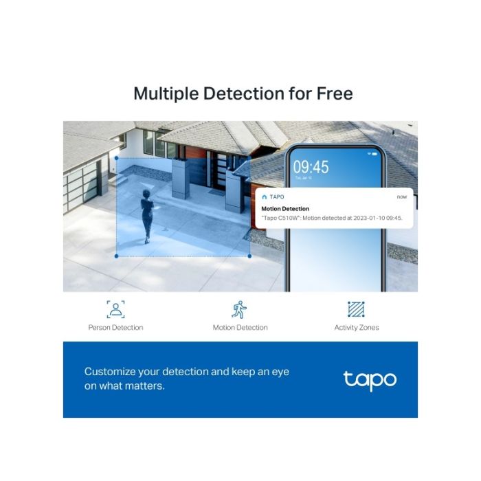 TP-LINK Tapo C510W 2k (2304×1296px) 360° Pan/Tilt zunanja Wi-Fi varnostna kamera TP-LINK Tapo C510W 2k (2304×1296px) 360° Pan/Tilt zunanja Wi-Fi varnostna kamera