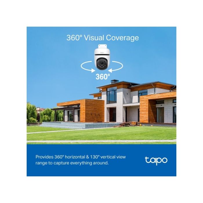 TP-LINK Tapo C510W 2k (2304×1296px) 360° Pan/Tilt zunanja Wi-Fi varnostna kamera TP-LINK Tapo C510W 2k (2304×1296px) 360° Pan/Tilt zunanja Wi-Fi varnostna kamera