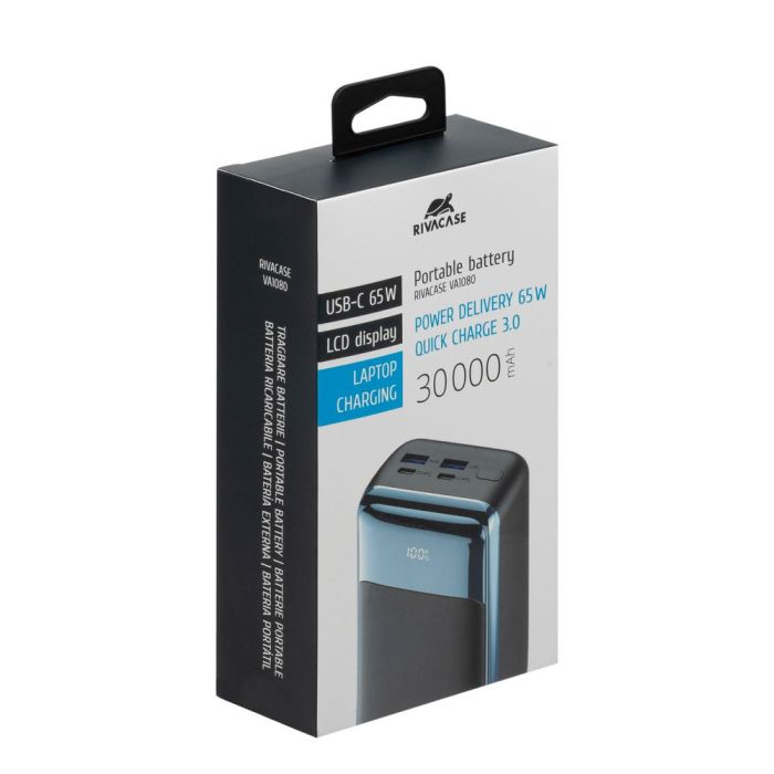 Rivacase VA1080 30000mAh 65W Quick Charge 3.0 prenosna baterija Rivacase VA1080 30000mAh 65W Quick Charge 3.0 prenosna baterija