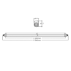 ASALITE Premium IP65 LED vgradna svetilka Triproof 150cm 50W 4500K (5500 lumnov) ASALITE Premium IP65 LED vgradna svetilka Triproof 150cm 50W 4500K (5500 lumnov)
