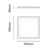 ASALITE LED BackLit panel 60x60cm 4000K 36W 5400lm ASALITE LED BackLit panel 60x60cm 4000K 36W 5400lm