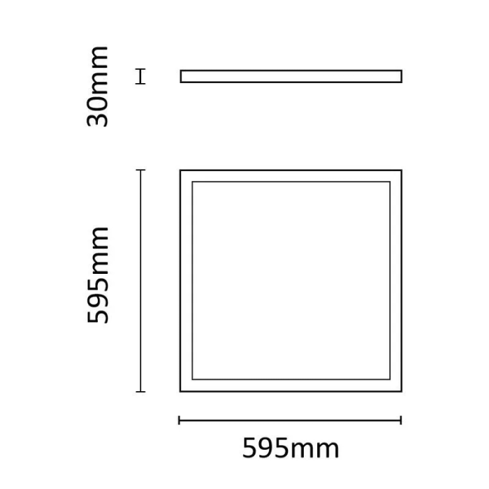 ASALITE LED BackLit panel 60x60cm 4000K 36W 5400lm ASALITE LED BackLit panel 60x60cm 4000K 36W 5400lm