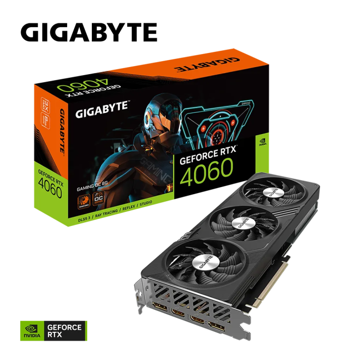 Grafična kartica GIGABYTE GeForce RTX 4060 Gaming OC 8G, 8GB GDDR6, PCI-E 4.0 Grafična kartica GIGABYTE GeForce RTX 4060 Gaming OC 8G, 8GB GDDR6, PCI-E 4.0
