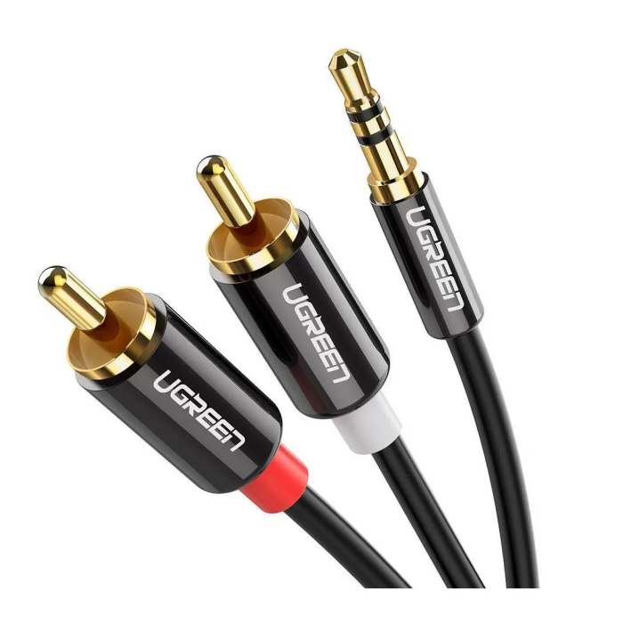 Ugreen 3,5 mm moški na 2RCA moški avdio kabel 2M - 10584 Ugreen 3,5 mm moški na 2RCA moški avdio kabel 2M - 10584