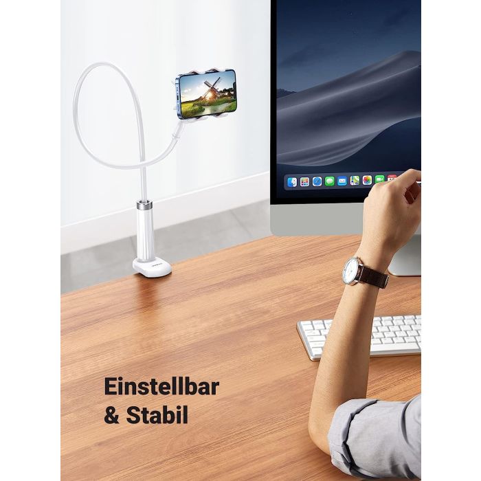 Ugreen Gooseneck Fleksibilno stojalo za pritrditev mobilnega ali tabličnega računalnika velikosti 4 Ugreen Gooseneck Fleksibilno stojalo za pritrditev mobilnega ali tabličnega računalnika velikosti 4