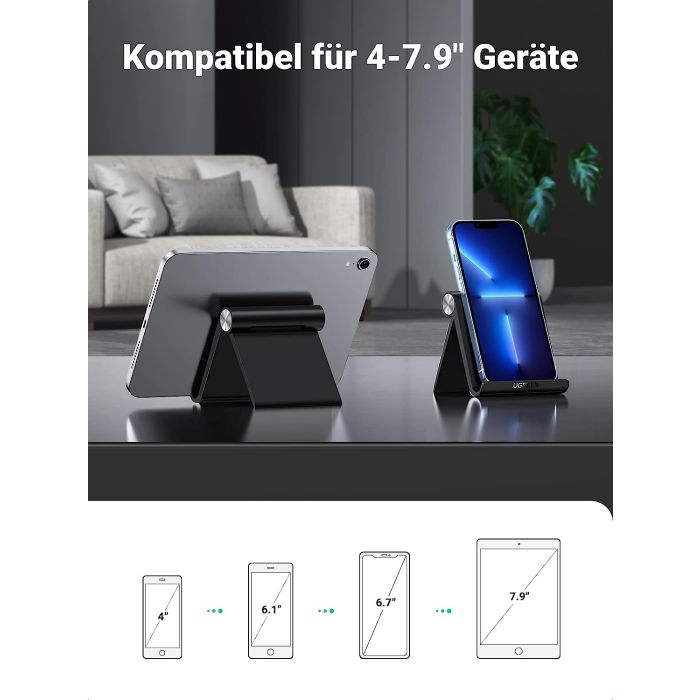 Ugreen stojalo za telefon, črno - 50747 Ugreen stojalo za telefon, črno - 50747