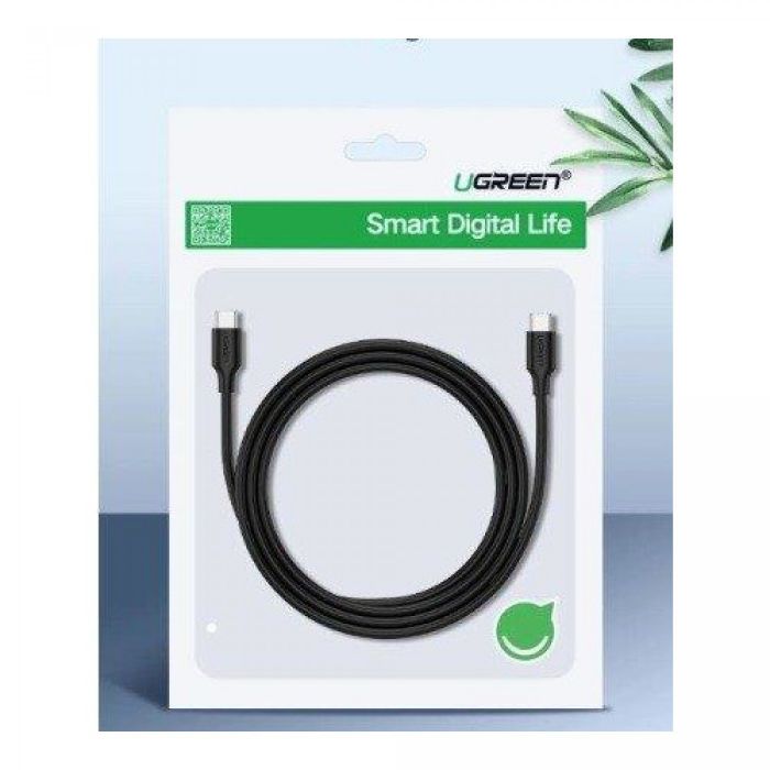 UGREEN USB 2.0 USB-C na USB-C 0,5m (črn) - polybag UGREEN USB 2.0 USB-C na USB-C 0,5m (črn) - polybag