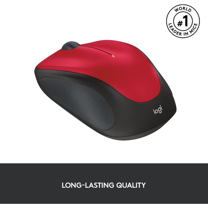 Logitech M235 Wireless mini miška, rdeča Logitech M235 Wireless mini miška, rdeča
