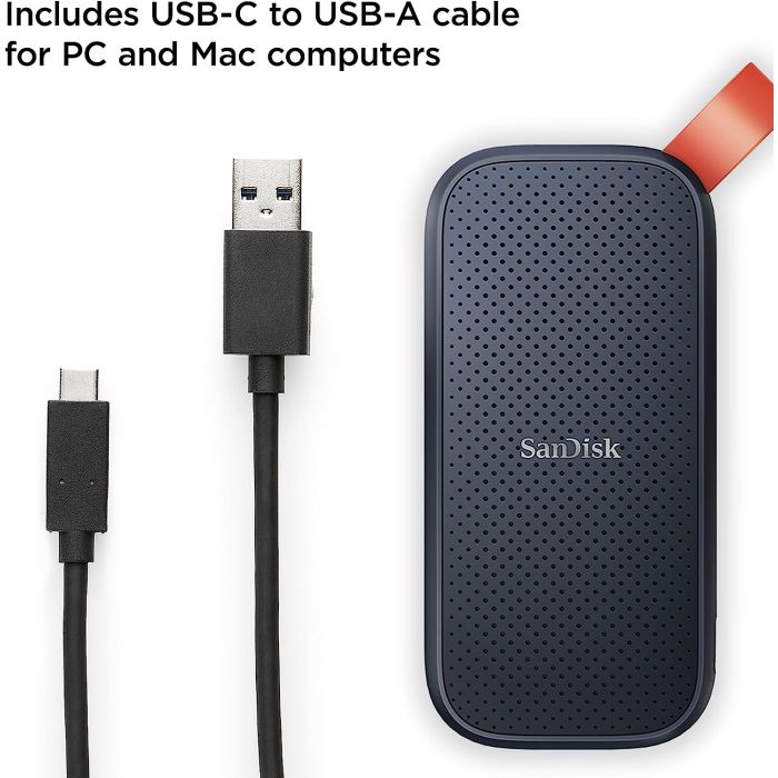 SanDisk 1TB Portable SSD 800MB/s, USB-C, USB 3.2 Gen 2 SanDisk 1TB Portable SSD 800MB/s, USB-C, USB 3.2 Gen 2