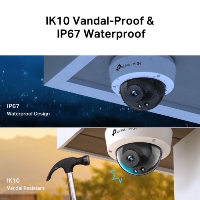 TP-LINK VIGI 4MP IR Dome mrežna kamera (do 2560 × 1440 H.265+ 30fps) TP-LINK VIGI 4MP IR Dome mrežna kamera (do 2560 × 1440 H.265+ 30fps)