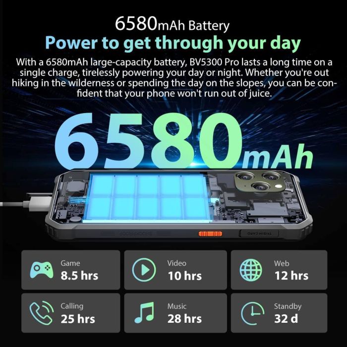 Blackview pametni robustni telefon BV5300 PRO 4/64GB, oranžen Blackview pametni robustni telefon BV5300 PRO 4/64GB, oranžen