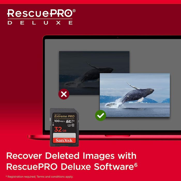 SanDisk Extreme PRO 32GB SDHC+ 2 leti RescuePRO Deluxe do 100MB/s branje, 90MB/s zapisovanje UHS-I SanDisk Extreme PRO 32GB SDHC+ 2 leti RescuePRO Deluxe do 100MB/s branje, 90MB/s zapisovanje UHS-I