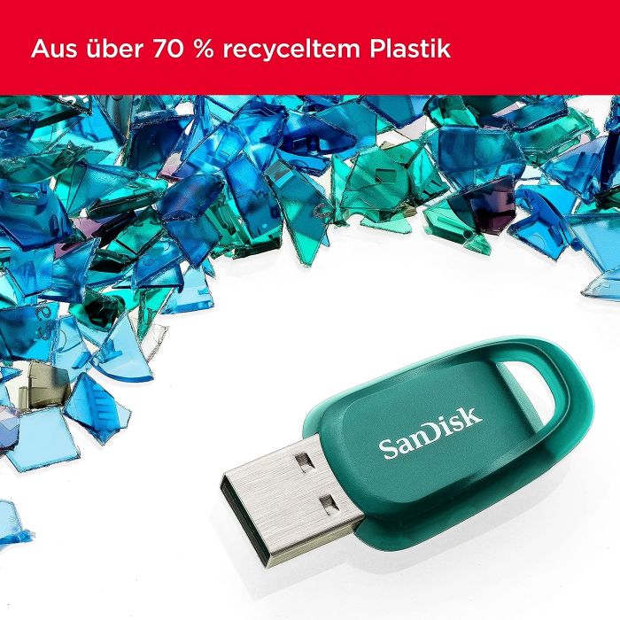 SanDisk 128GB Ultra Eco USB Flash Drive USB 3.2 Gen 1, do 100MB/s SanDisk 128GB Ultra Eco USB Flash Drive USB 3.2 Gen 1, do 100MB/s