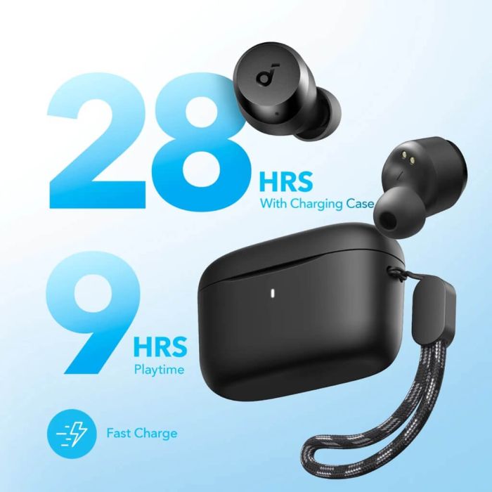Anker Soundcore A25i brezžične slušalke, črne Anker Soundcore A25i brezžične slušalke, črne