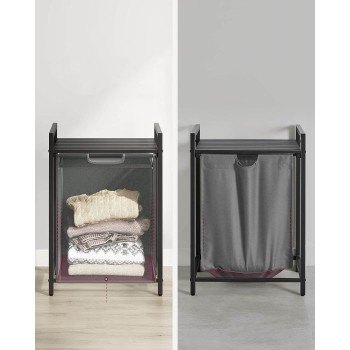 VASAGLE košara za perilo, črna, BLH101B01 VASAGLE košara za perilo, črna, BLH101B01