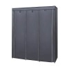 SONGMICS platnena garderobna omara, siva, RYG12G