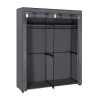 SONGMICS platnena garderobna omara, siva, RYG02GY