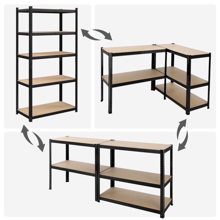 SONGMICS Regal 40 x 90 x 180 cm rjavo-črna, GLR040B01 SONGMICS Regal 40 x 90 x 180 cm rjavo-črna, GLR040B01