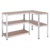 SONGMICS 2x Regal 40 x 90 x 180 cm bež-srebrna, GLR040E02 SONGMICS 2x Regal 40 x 90 x 180 cm bež-srebrna, GLR040E02