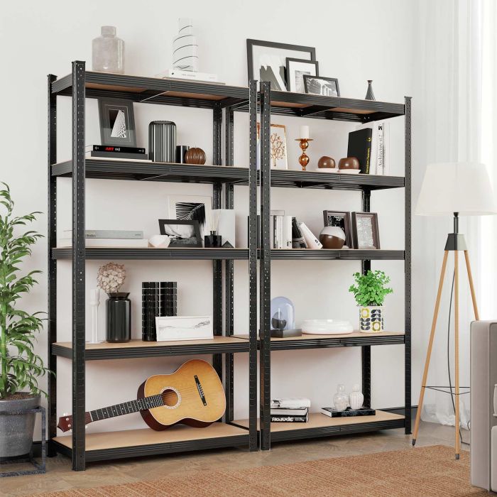 SONGMICS Regal 50 x 100 x 200 cm rjavo-črna, GLR050B01 SONGMICS Regal 50 x 100 x 200 cm rjavo-črna, GLR050B01