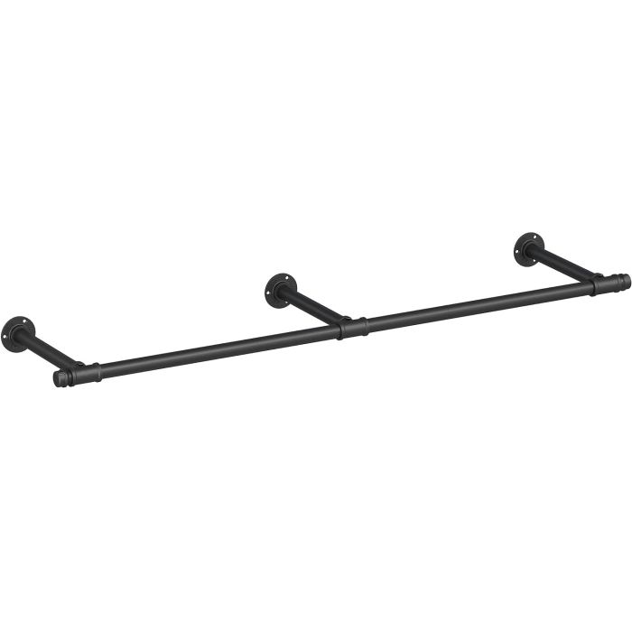 SONGMICS Stensko obešalo za oblačila 30,4 x 170 x 7 cm črna, HSR104B01 SONGMICS Stensko obešalo za oblačila 30,4 x 170 x 7 cm črna, HSR104B01